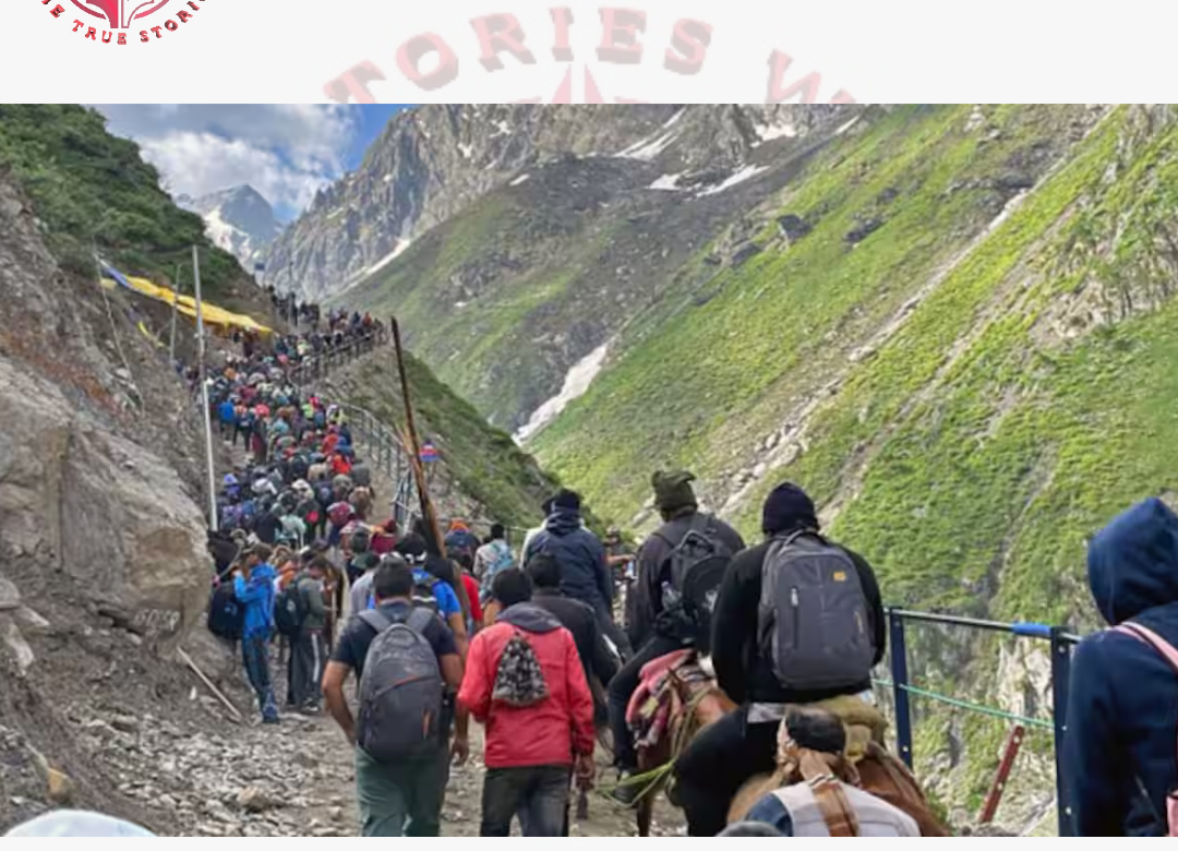 Ban on Amarnath Yatra continues for third day due to bad weather, so far more than 80,000 devotees have visited